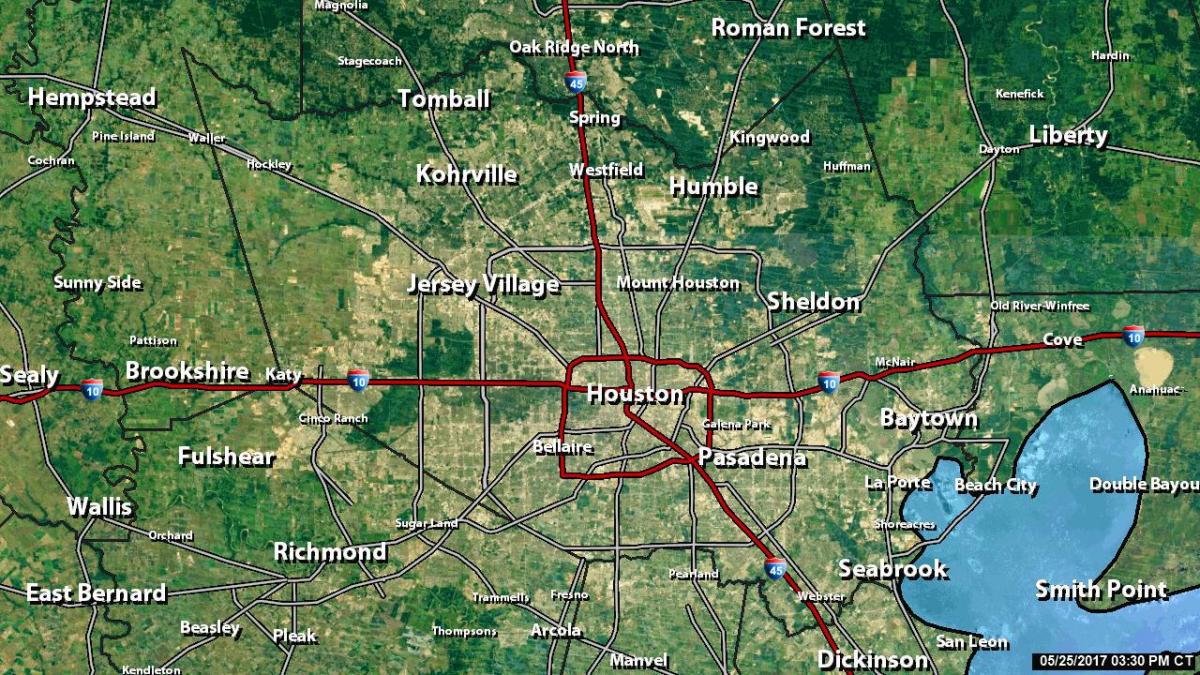 ռադարը քարտեզի Houston