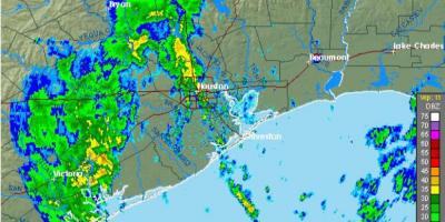 Անձրեւի քարտեզի Houston